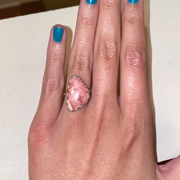 NWOT Rhodochrosite Sterling Silver Ring - Picture 4 of 5